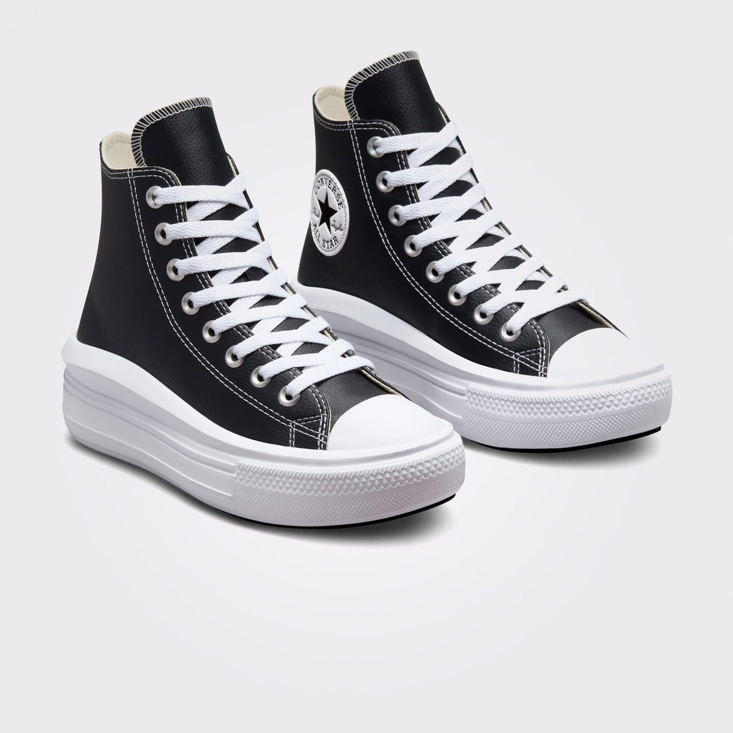 Converse Chuck Taylor All Star Move Platform Foundational Leather Unisex Siyah Sneaker