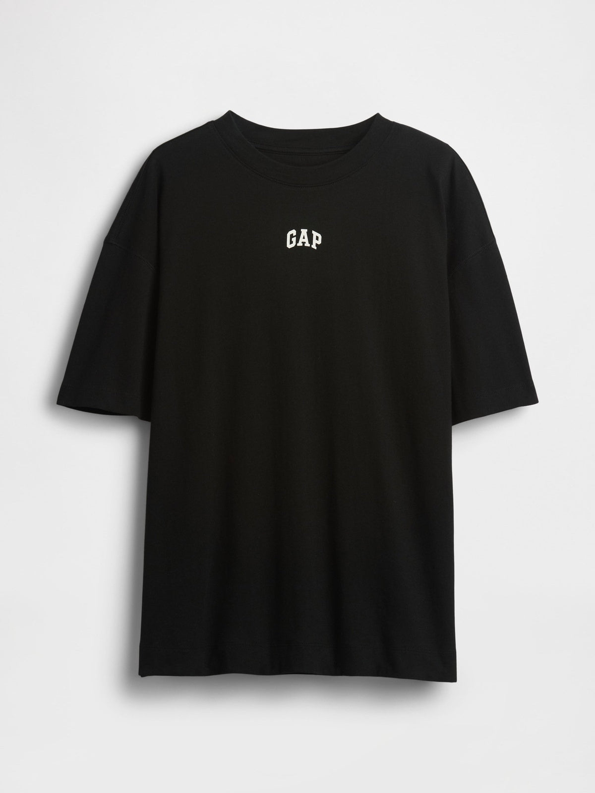 Siyah Organik Pamuk Vintagesoft Athletic Logo Tunik T-shirt