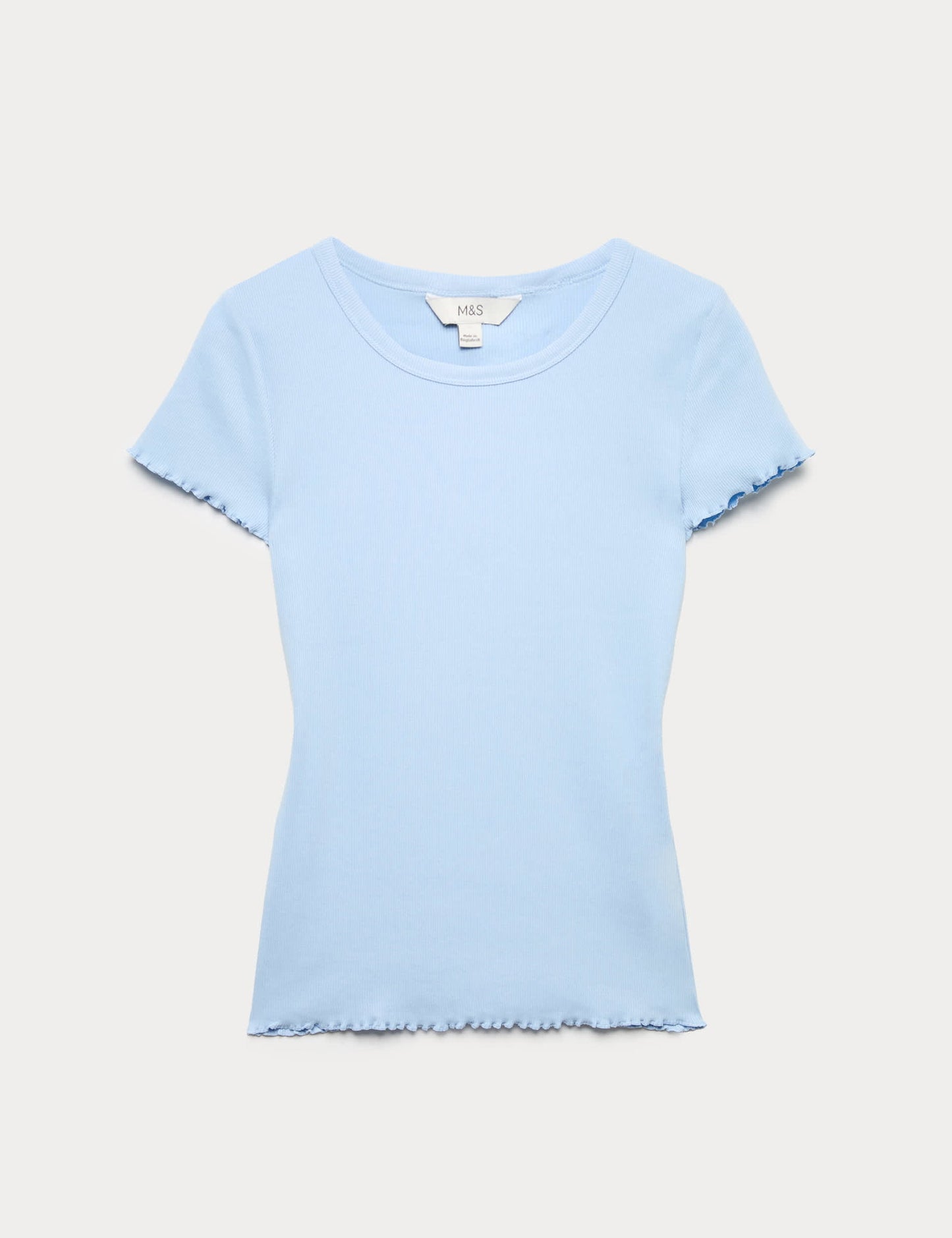Pamuklu Ribana T-shirt