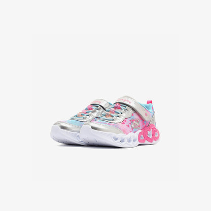 Skechers Infinite Heart Lights Heart Jewels Çocuk Gri Spor Ayakkabı
