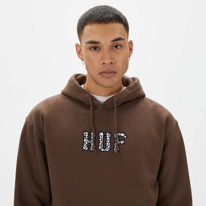 Huf Quake Conditions Erkek Kahverengi Hoodie