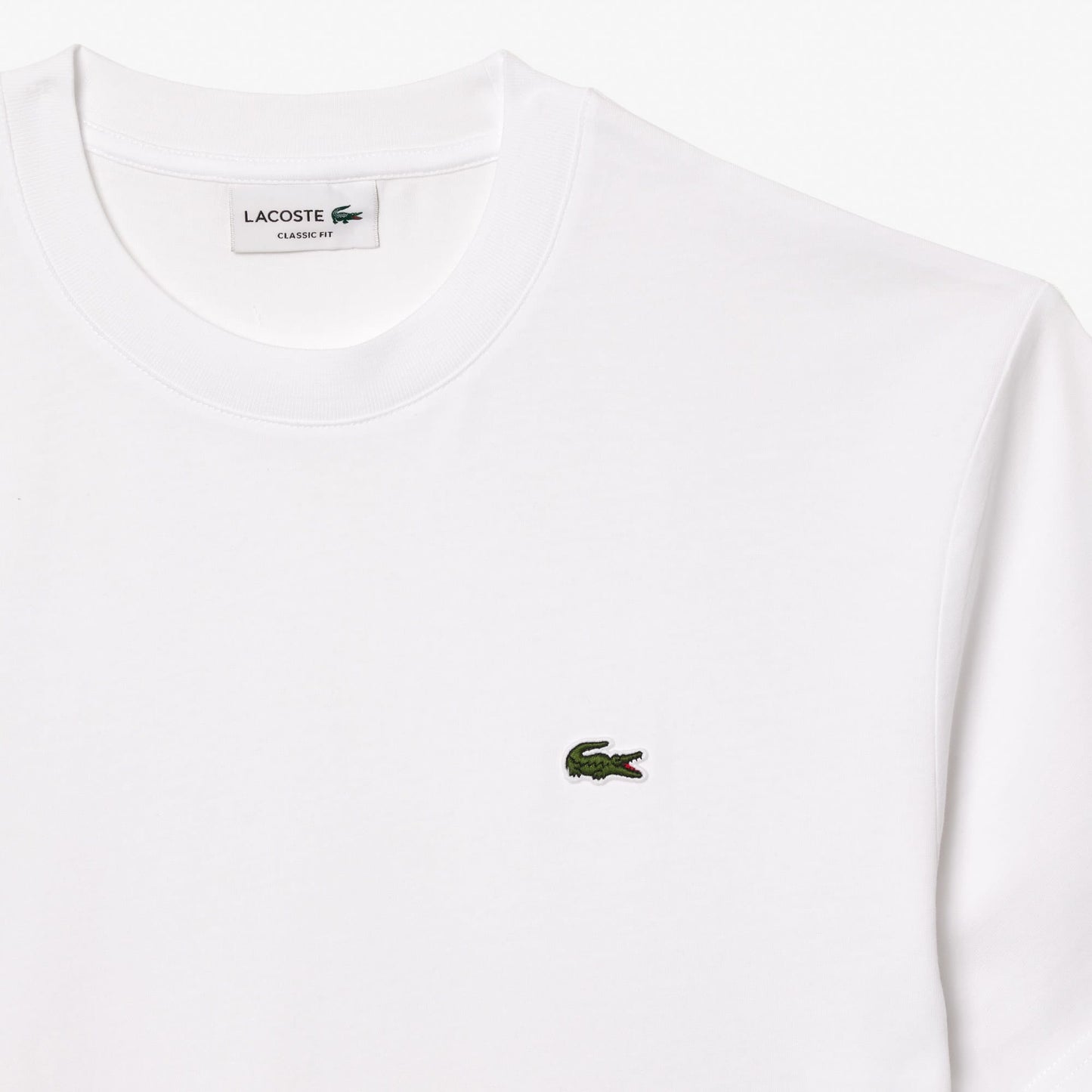 Lacoste Classic Fit Erkek Beyaz T-shirt