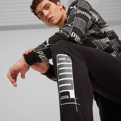 Puma Essentials Logo Lab Erkek Mavi Eşofman Altı