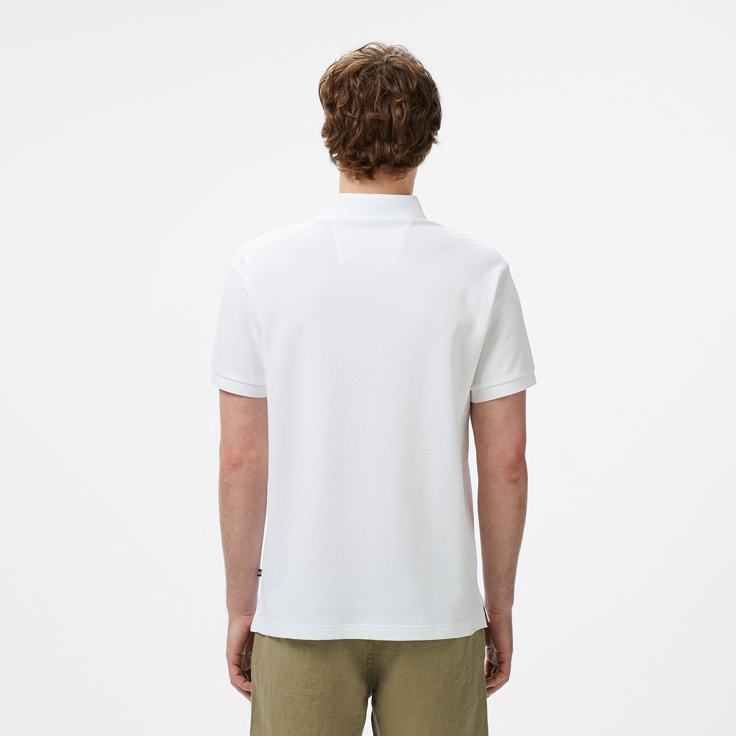Nautica Erkek Beyaz Classic Fit Polo Yaka T-shirt