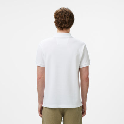 Nautica Erkek Beyaz Classic Fit Polo Yaka T-shirt
