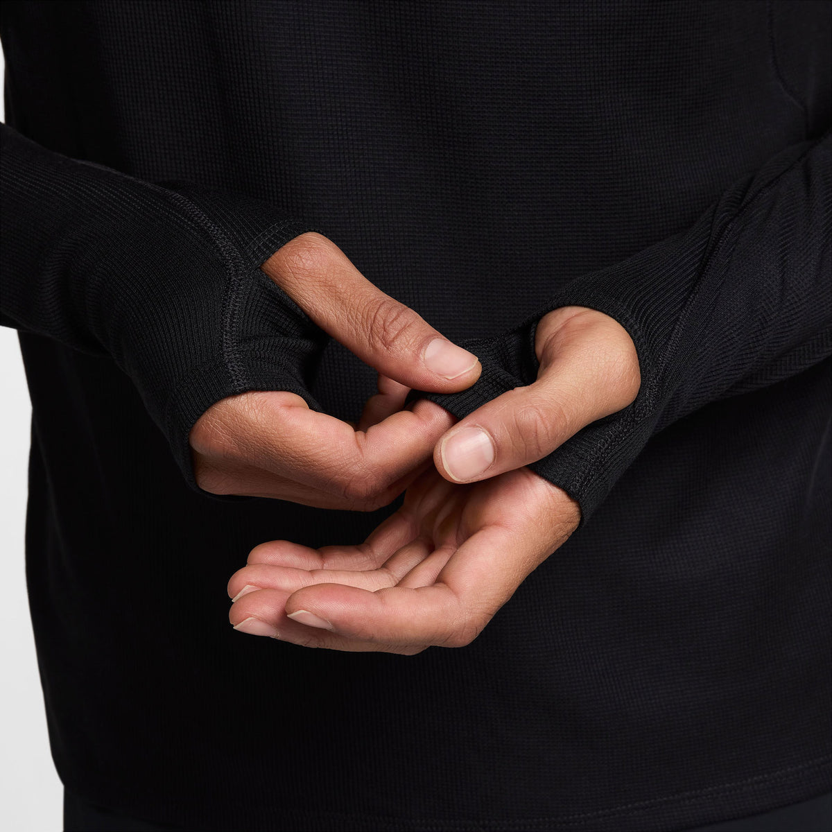 Nike Dri-fit Trail Midlayer Erkek Siyah Koşu Üstü