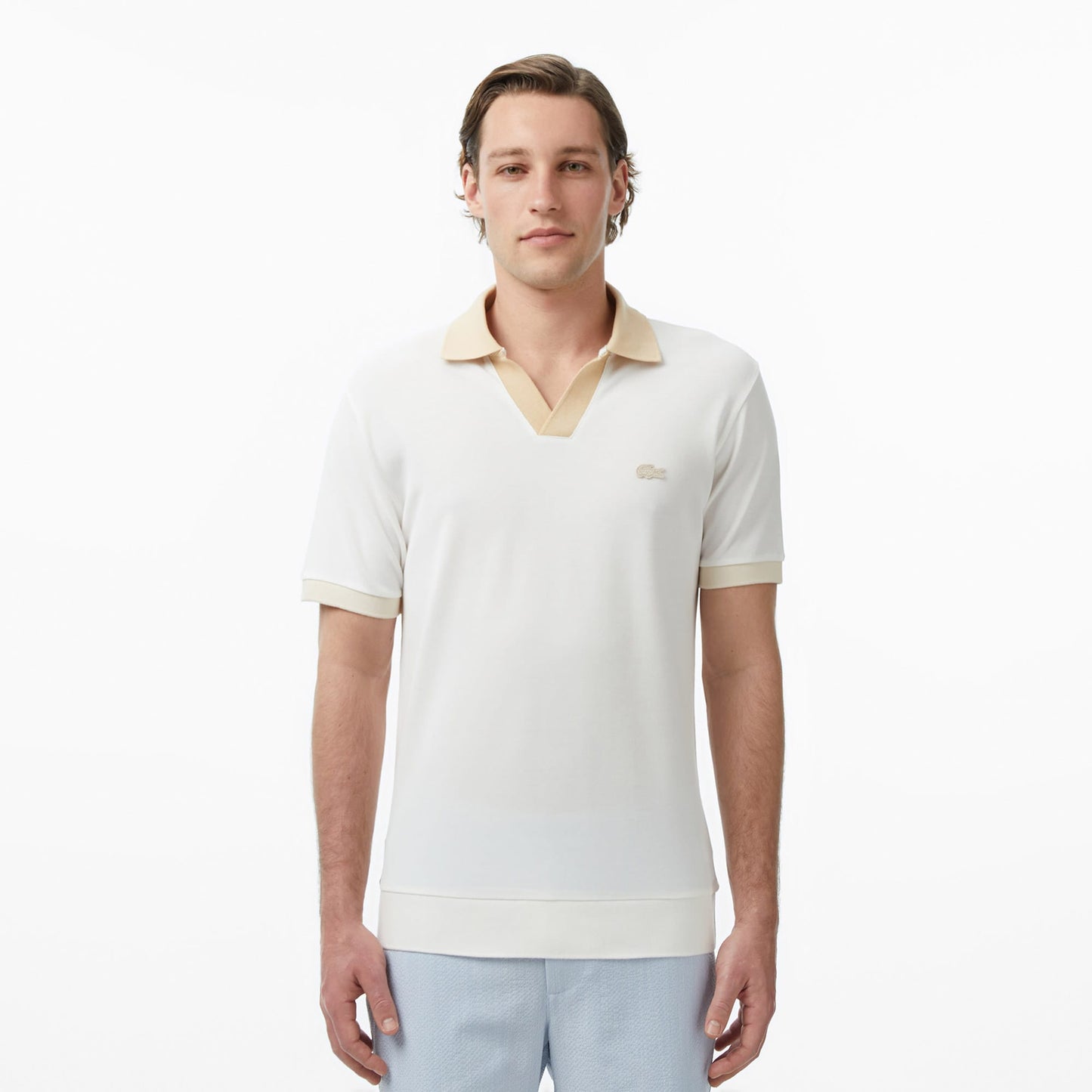 Lacoste Regular Fit Erkek Krem Polo