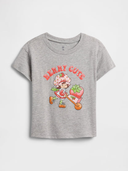 Gri Grafik Baskılı T-shirt