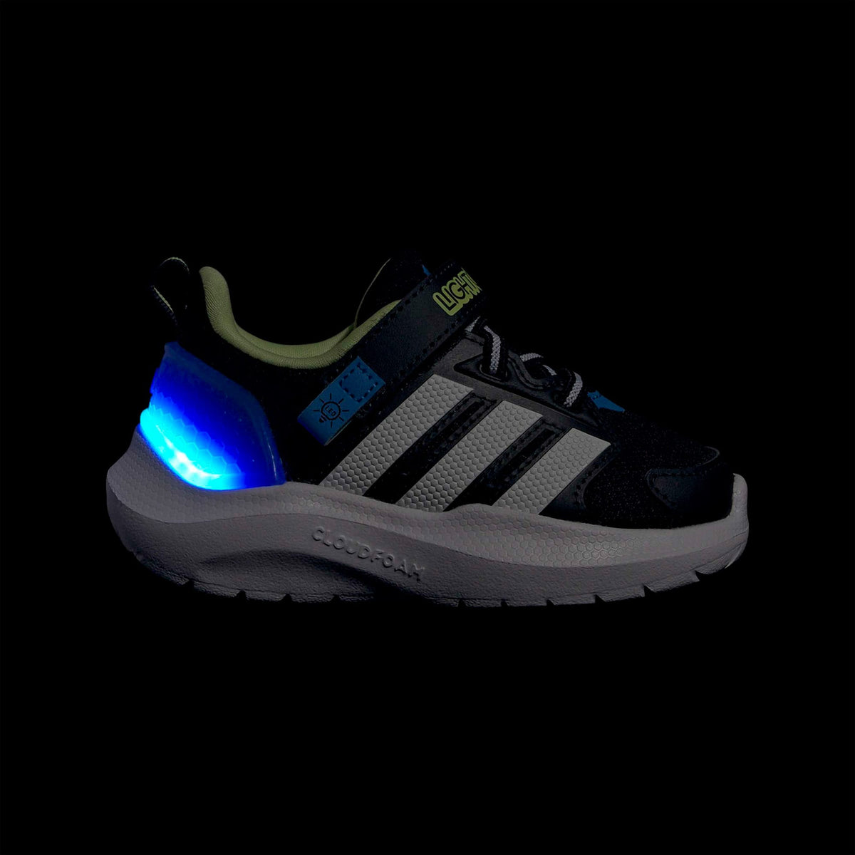 Adidas Lightorama Runner Elastic Lace Çocuk Siyah Koşu Ayakkabısı