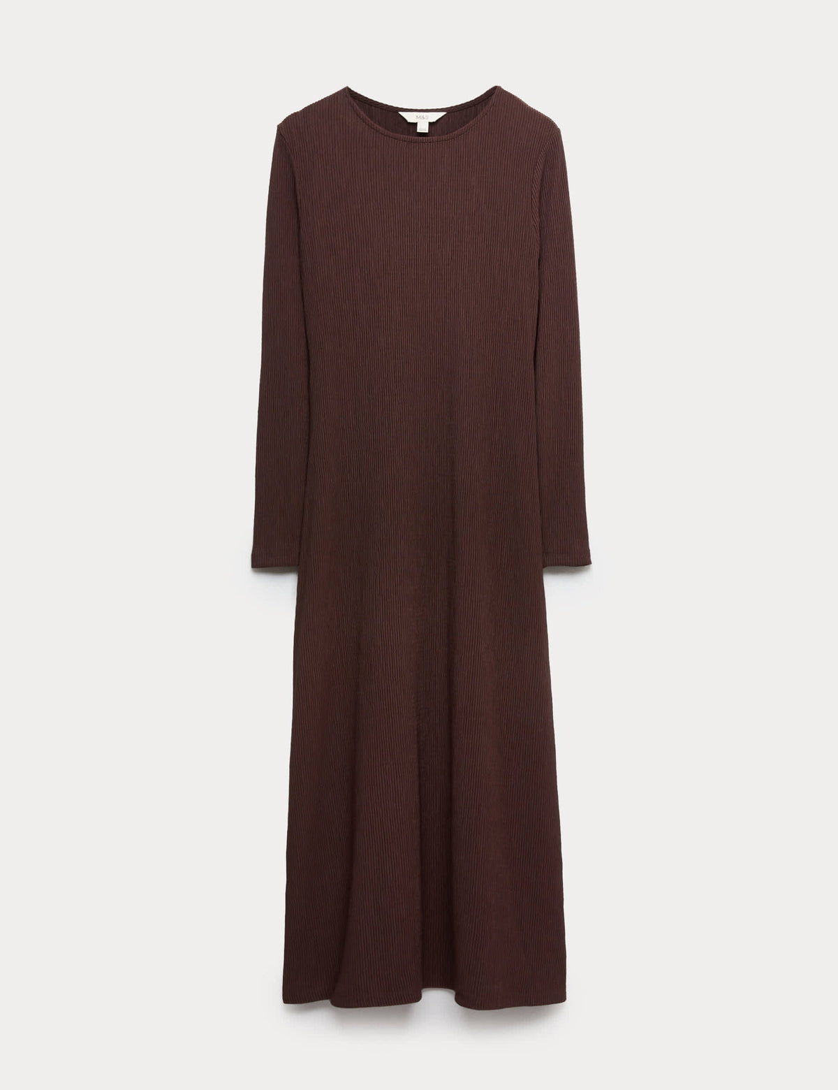 Pliseli Midaxi Jersey Elbise