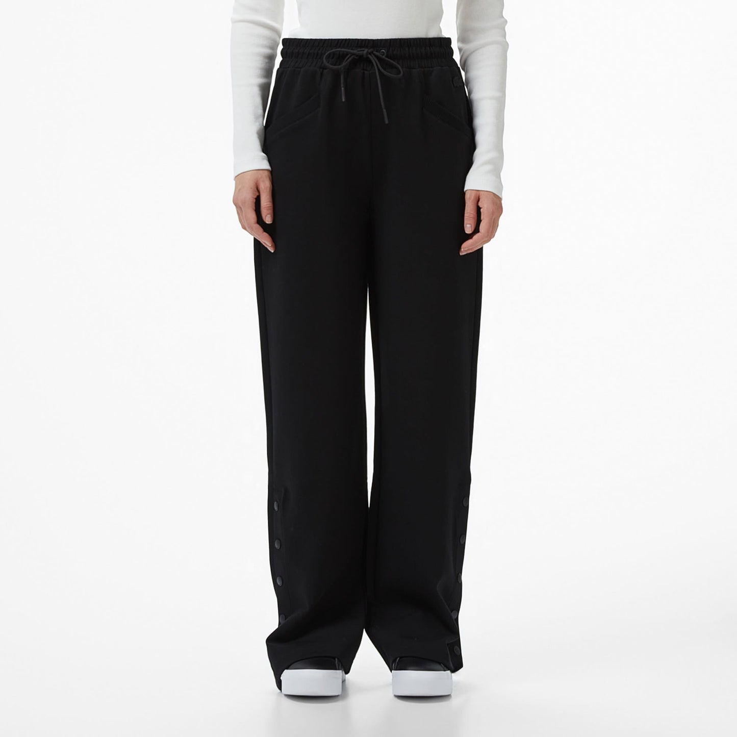 Lacoste Kadın Straight Fit Siyah Eşofman Altı