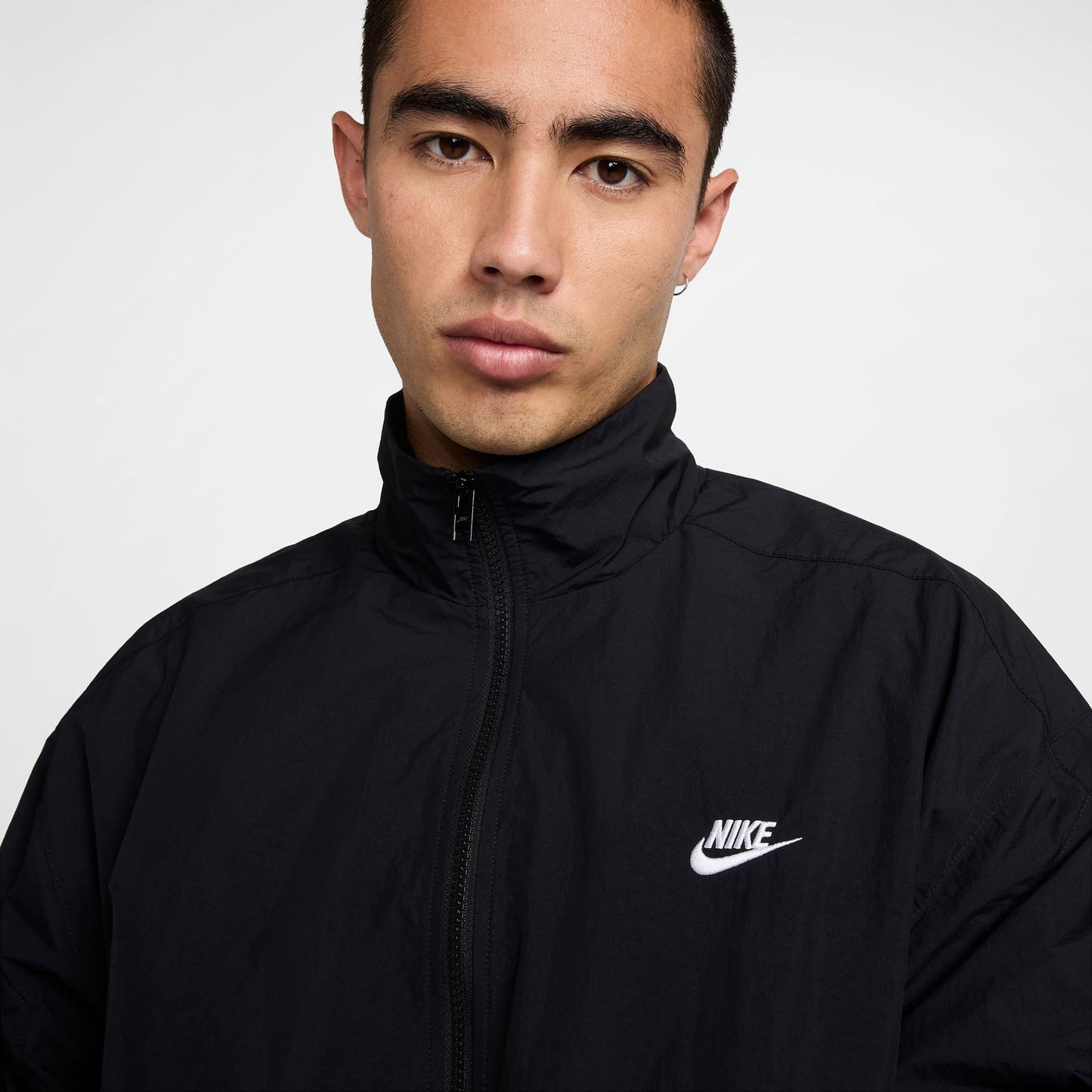 Nike Club Oversized Erkek Siyah Ceket