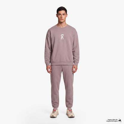 On Club Crew Erkek Mor Sweatshirt