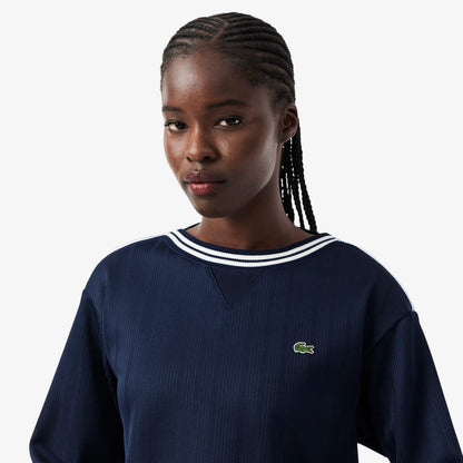 Lacoste Relaxed Fit Kadın Lacivert Sweatshirt