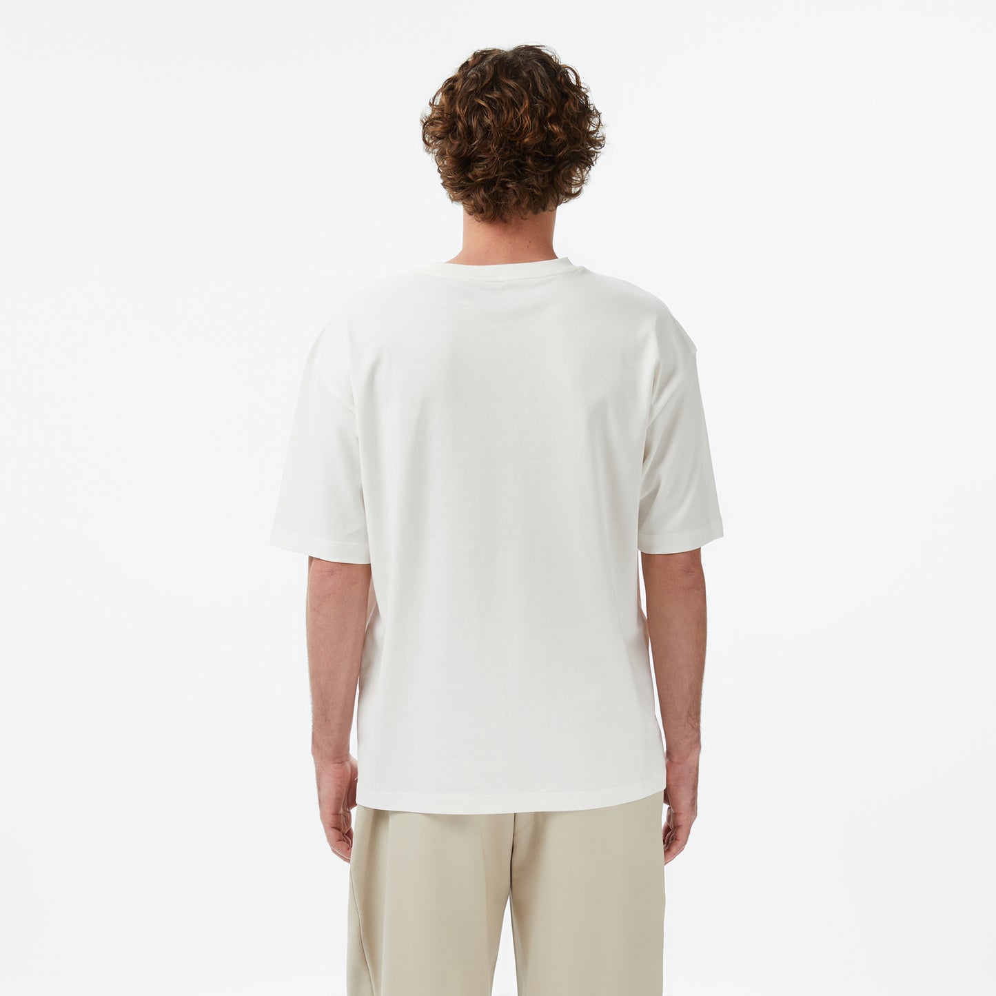 United4 Regular Fit Erkek Bej T-shirt