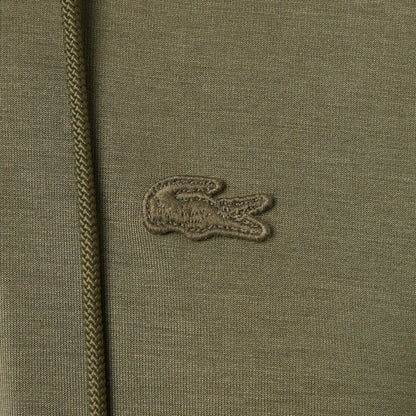 Lacoste Kadın Relaxed Fit Kapüşonlu Haki Sweatshirt