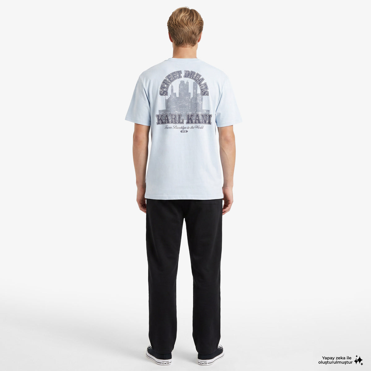 Karl Kani Signature Oversized Erkek Mavi T-shirt
