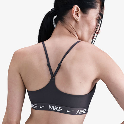 Nike Dri-fit Indy Light Support Kadın Gri Antrenman Bra