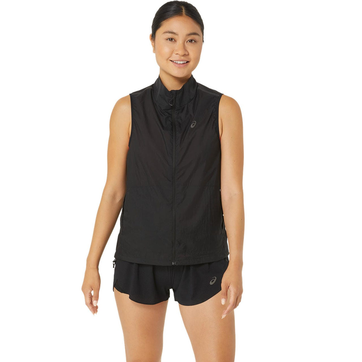 Asics Metarun Packable Gilet Kadın Siyah Koşu Yelek