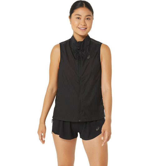 Asics Metarun Packable Gilet Kadın Siyah Koşu Yelek