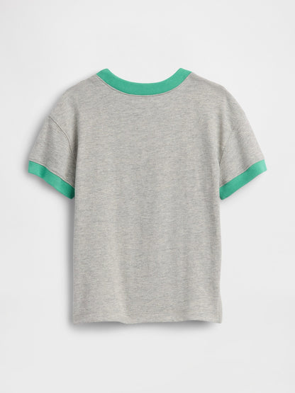 Gri Logo Ringer T-shirt