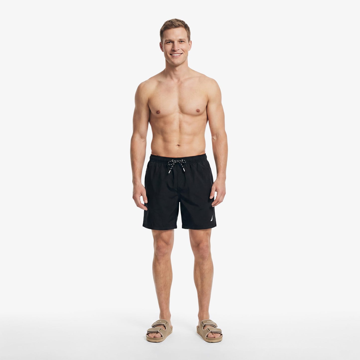 Nautica Regular Fit Erkek Siyah Deniz Şortu