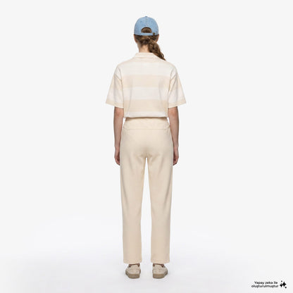 House Of Superstep X Lacoste Kapsul Koleksiyon Kadın Bej Eşofman Altı