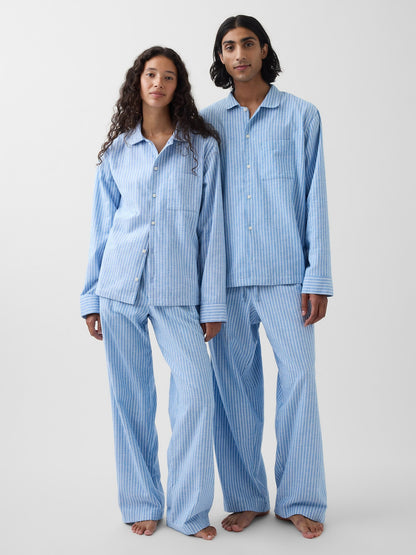 Açık Mavi Softest Flannel Gömlek Pijama Üstü