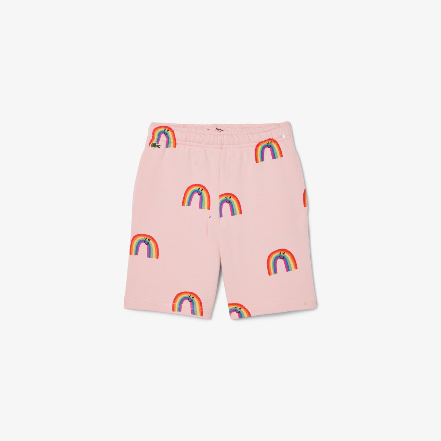 Lacoste Desenli Çocuk Pembe Şort