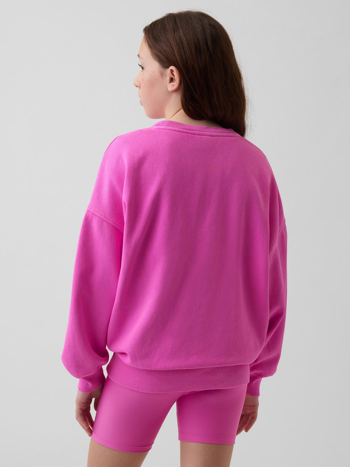 Pembe Vintagesoft Oversized Tunik Sweatshirt