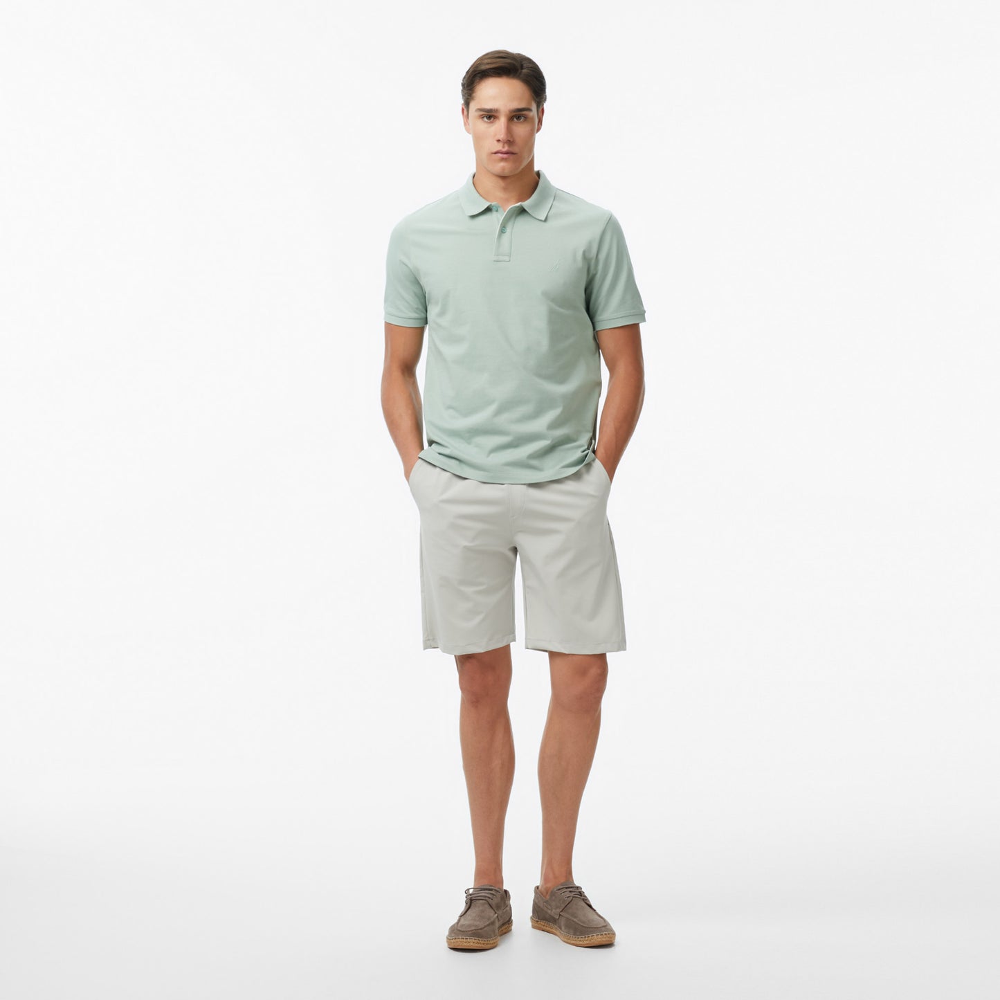 Nautica Erkek Gri Regular Fit Su Itici Şort