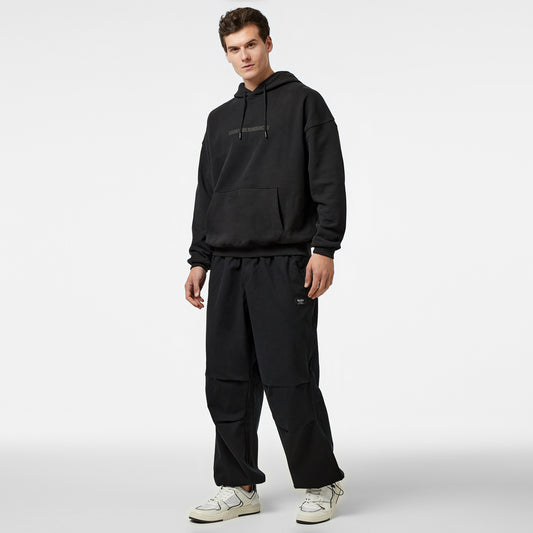 Karl Kani Woven Retro Washed Parachute Erkek Siyah Pantolon