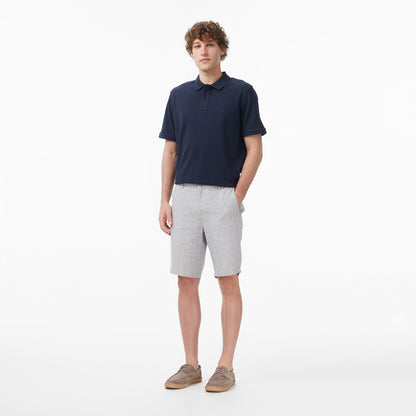 Nautica Erkek Gri Regular Fit Keten Şort