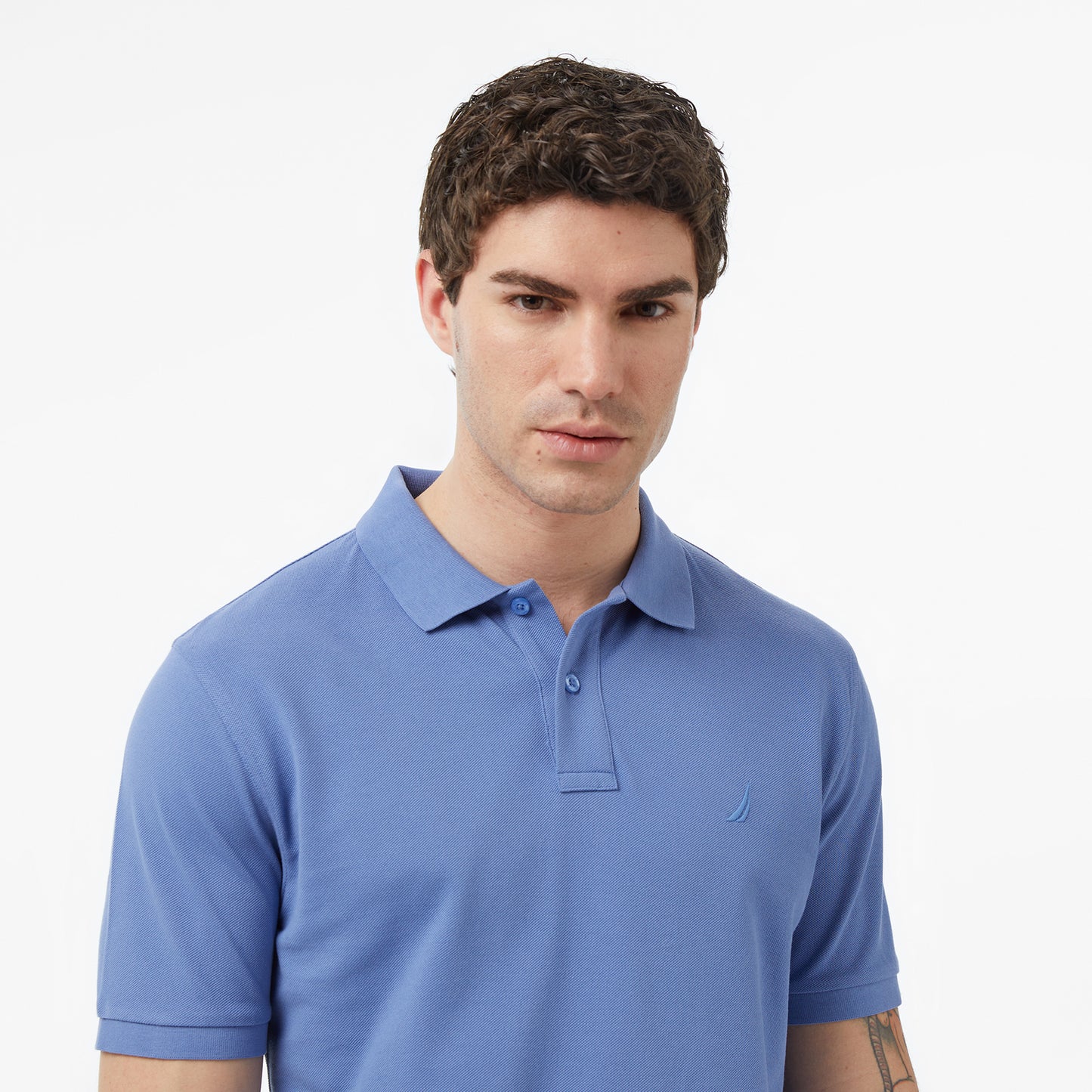 Nautica Erkek Mavi Regular Fit Polo Yaka T-shirt