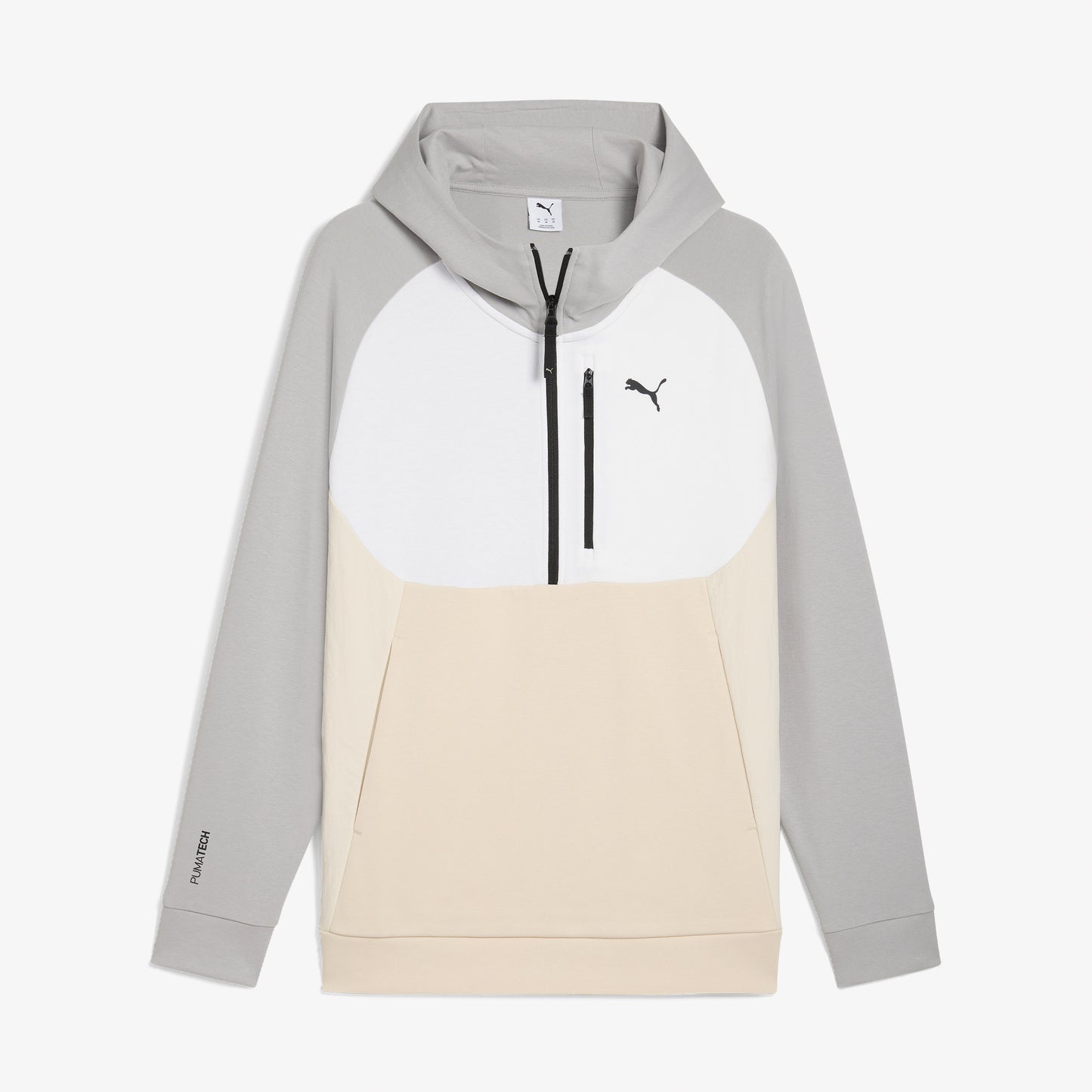Puma Tech Half Zip Erkek Krem/gri Sweatshirt