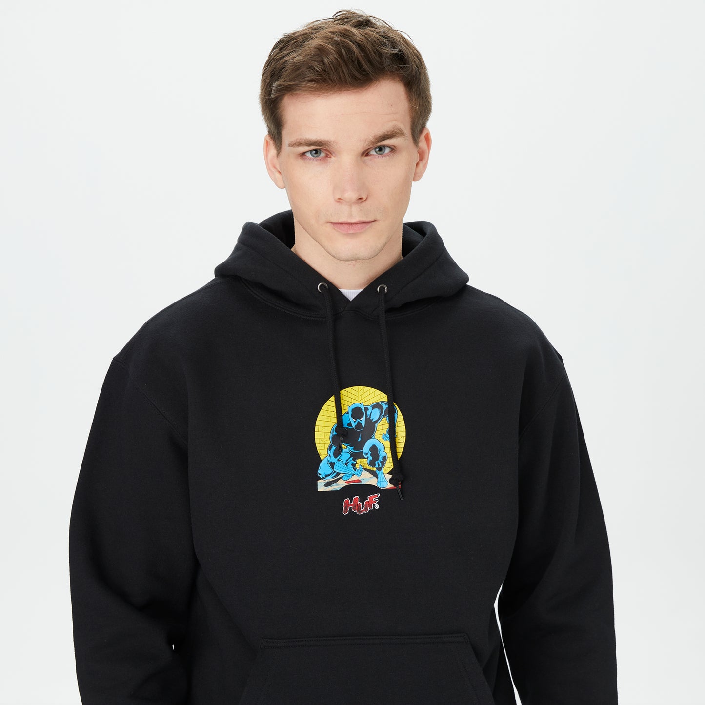 Huf Night Prowling Erkek Siyah Hoodie