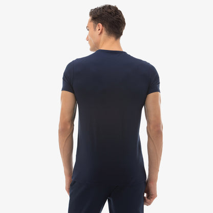 Lacoste Erkek Slim Fit Bisiklet Yaka Lacivert T-shirt