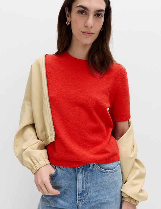 Pamuk Karışımlı Slim Fit Triko