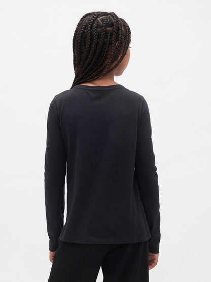 Siyah Gap Logo T-shirt