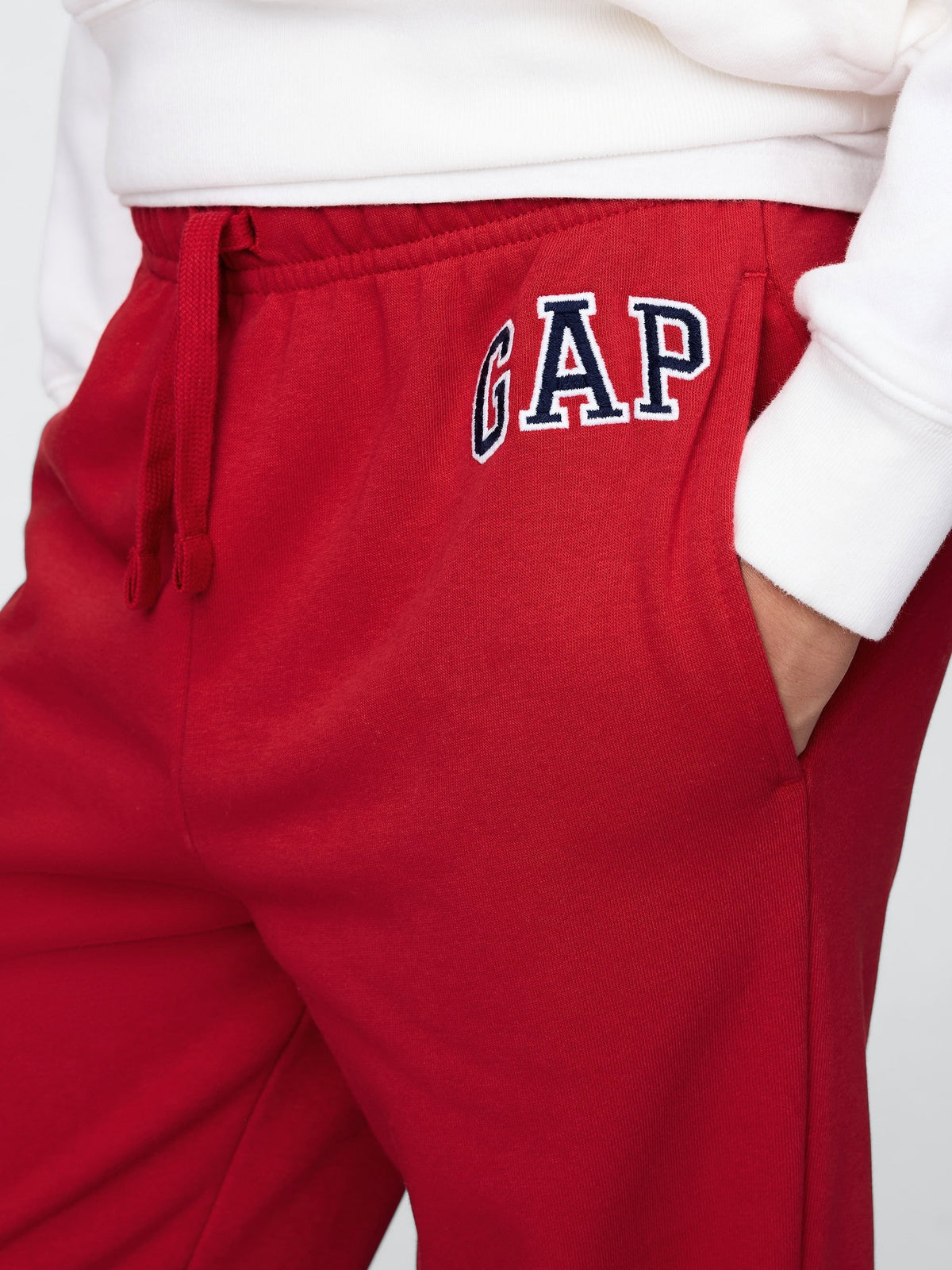 Kırmızı Relaxed Gap Logo Eşofman Altı