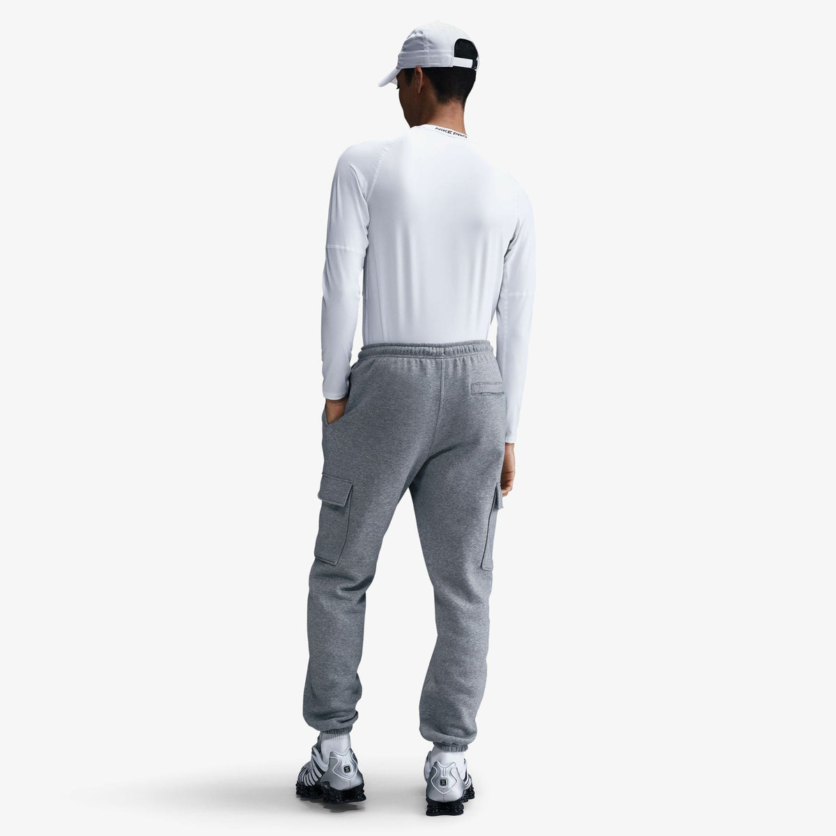 Nike Club Fleece Kargo Erkek Gri Eşofman Altı