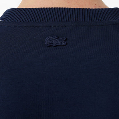 Lacoste Erkek Relaxed Fit Bisiklet Yaka Baskılı Lacivert T-shirt