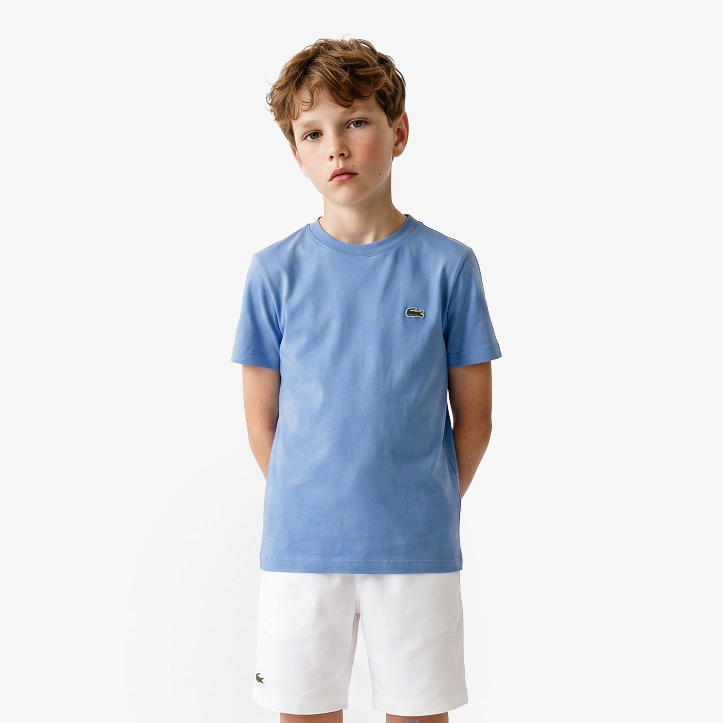 Lacoste Bisiklet Yaka Çocuk Lacivert T-shirt