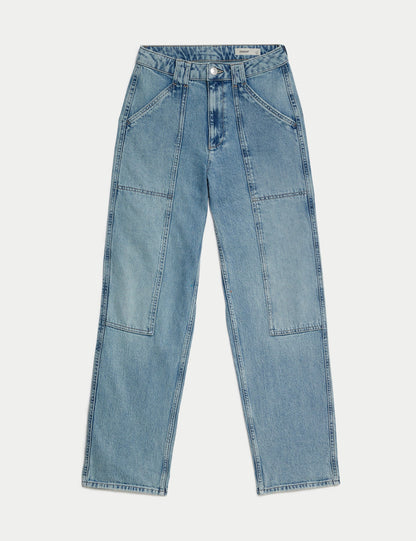 Straight Leg Jean Kargo Pantolon