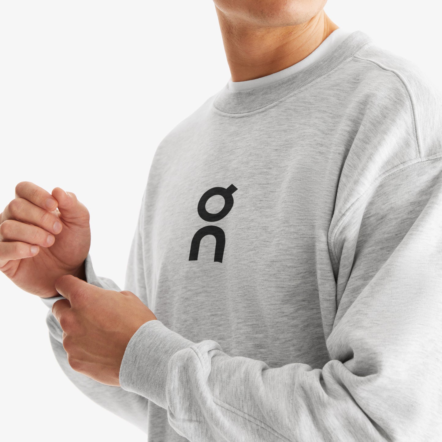 On Club Crew Erkek Gri Sweatshirt