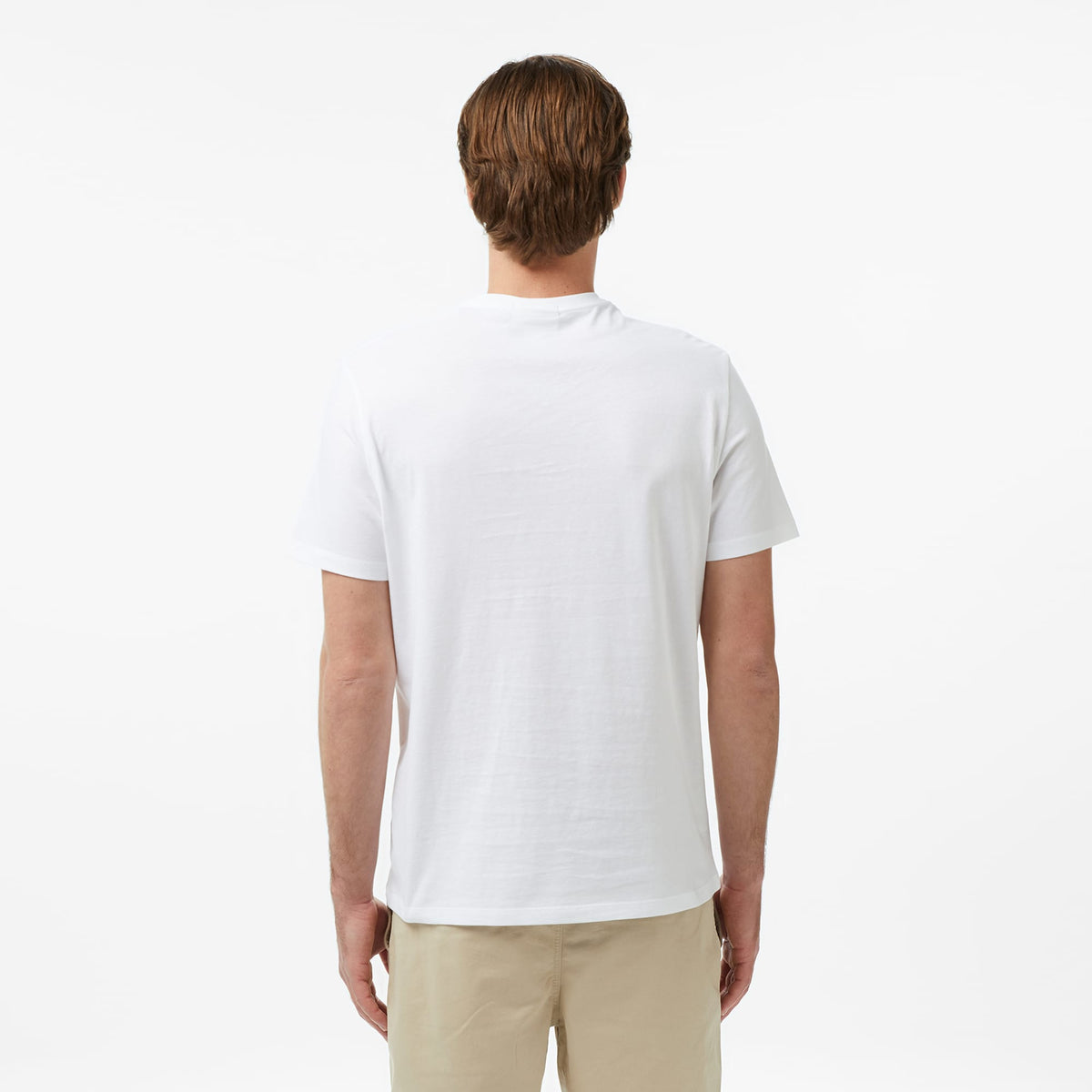 Calvin Klein 30s Jersey Classic Micro Mono Erkek Beyaz T-shirt