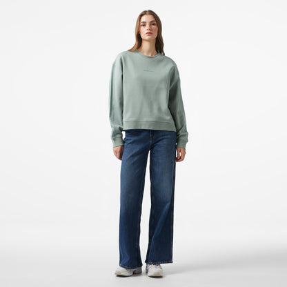 Les Benjamins 404 Kadın Yeşil Sweatshirt