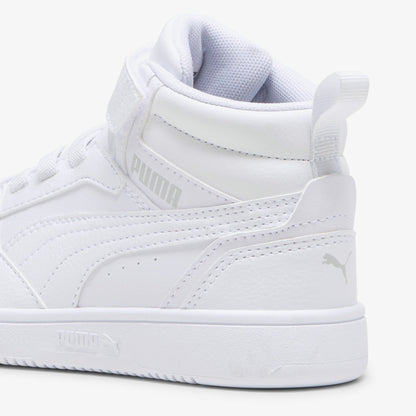 Puma Rebound V6 Mid Çocuk Beyaz Spor Ayakkabı