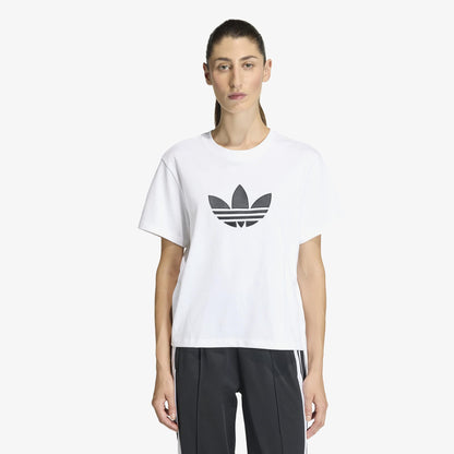 Adidas Trefoil Boxy Kadın Beyaz T-shirt