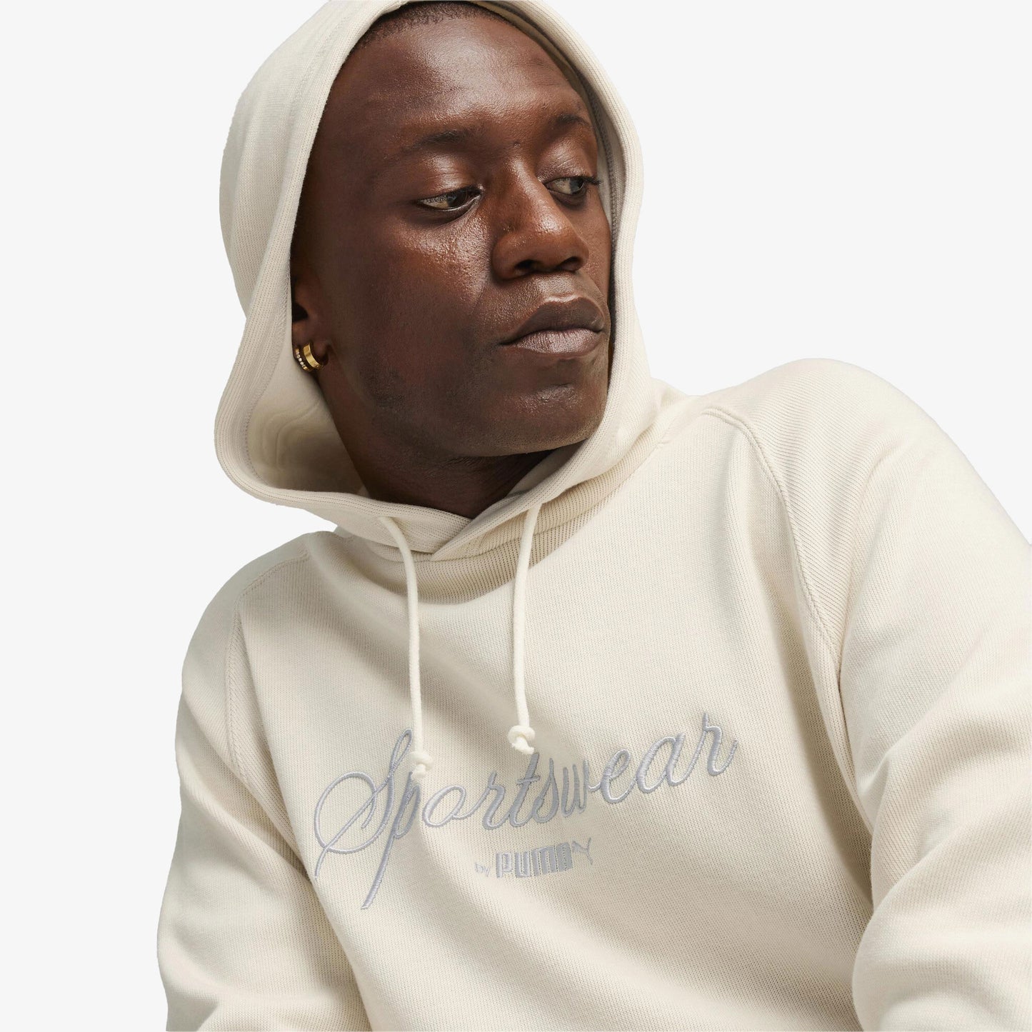 Puma Classics+ Erkek Krem Hoodie
